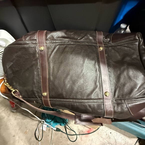 Leather Duffel Bag - Rich Brown South Texas Saddlery brand - Picture 6 of 6